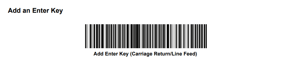 Add an enter key