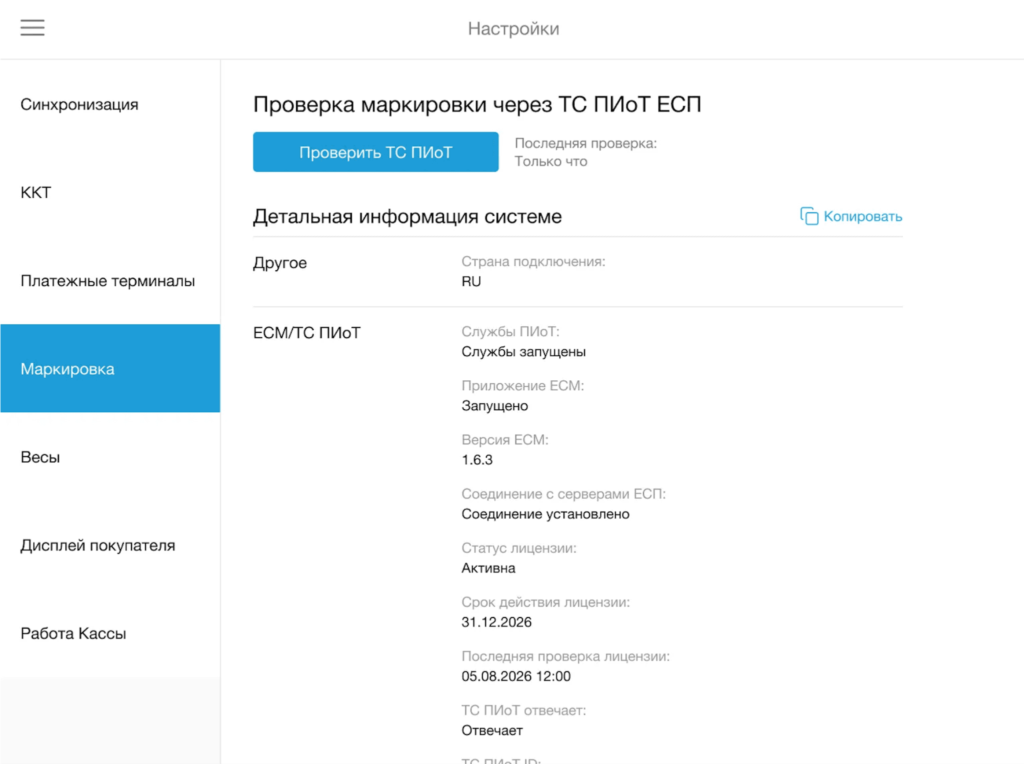 Отчет о диагностике ТС ПИоТ
